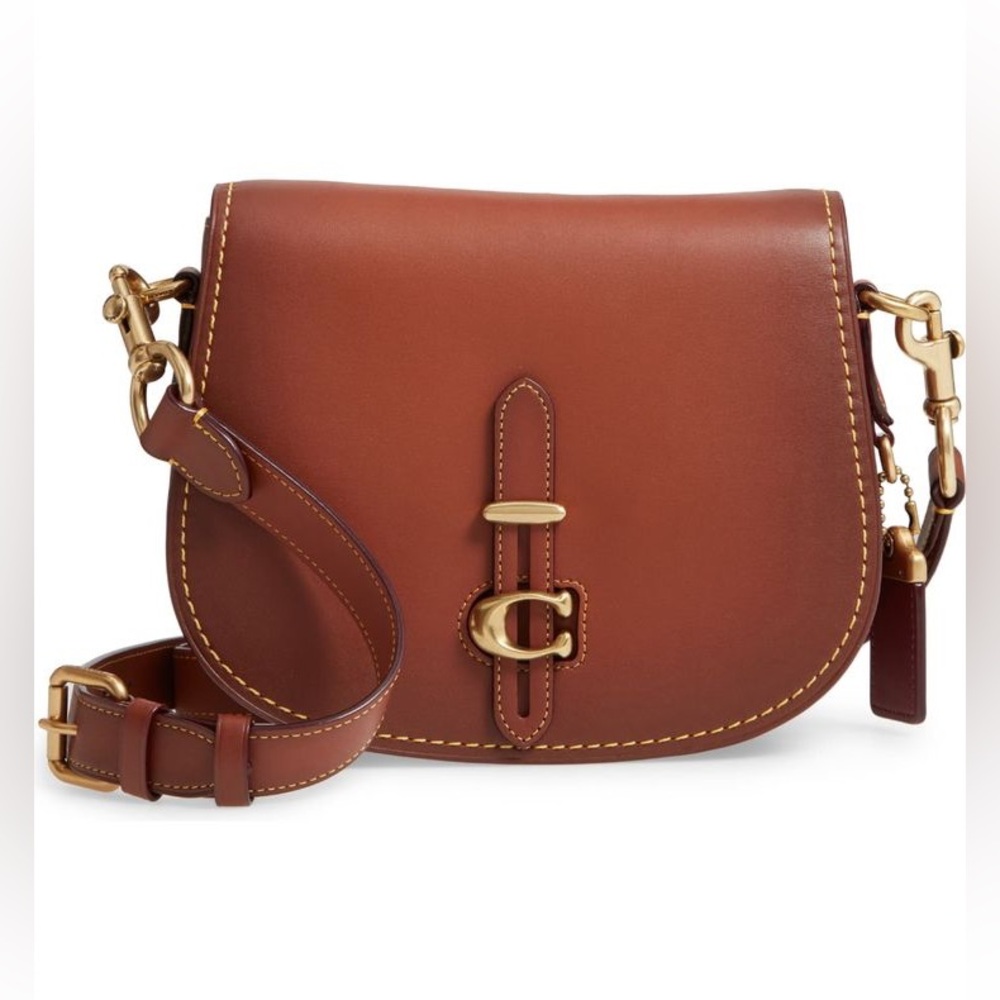 Coach Saddle 24 Leather Saddle Bag